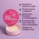 Pó Facial Vegano Rosa Mosqueta 15g - Super Poderes
