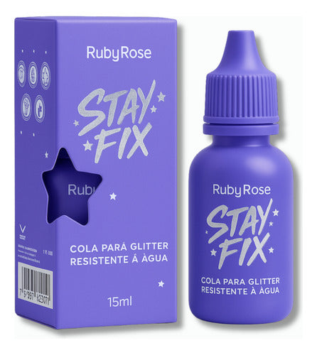 Cola Para Glitter Linha Stay Fix Ruby Rose
