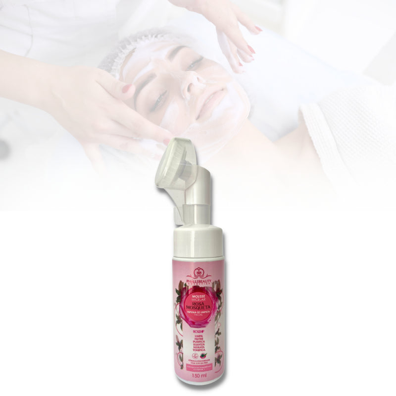 Mousse Micelar Espuma De Limpeza Facial Rosa Mosqueta