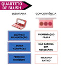 Quarteto De Blush Ludurana Makeup