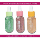 Sérum Facial Antioxidante Detox Hidratante Ruby Rose Kit C/3 Unidades