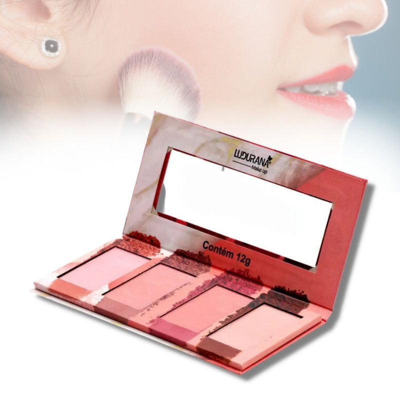 Quarteto De Blush Ludurana Makeup