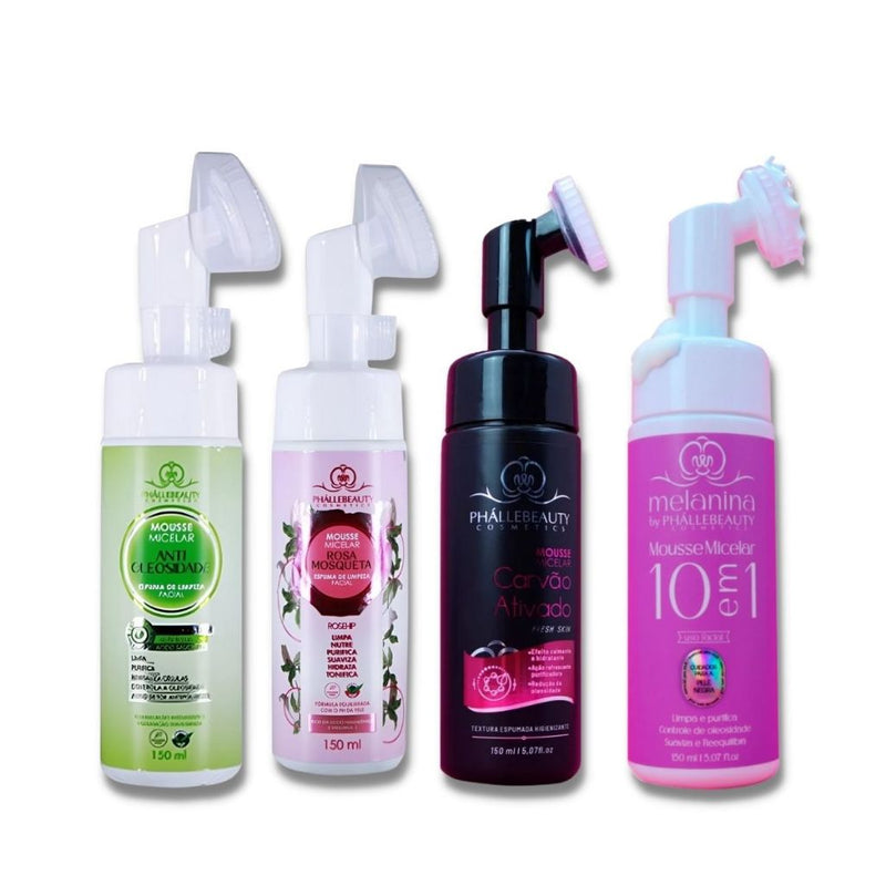 Mousse Micelar Phallebeauty Espuma de Limpeza Facial 150ML - Escolha o seu!