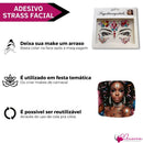 Adesivo Strass Facial Rosto Maquiagem Carnaval 06 Unidades
