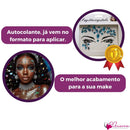 Adesivo Strass Facial Rosto Maquiagem Carnaval 06 Unidades