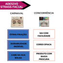 Adesivo Strass Facial Rosto Maquiagem Carnaval 06 Unidades