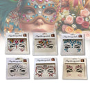 Adesivo Strass Facial Rosto Maquiagem Carnaval 06 Unidades