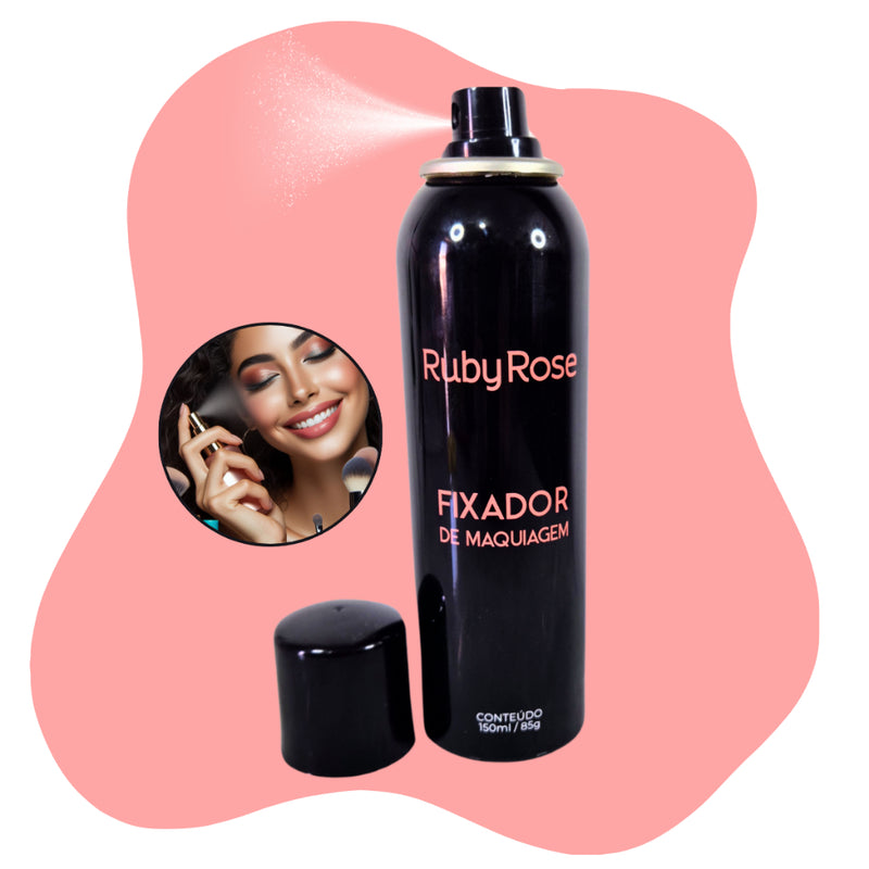 Fixador de Maquiagem Ruby Rose - Alta Fixação e Longa Duração