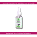 Kit Sérum Facial Anti-oleosidade Phallebeauty + Rolo Massageador Pedra de Jade