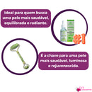 Kit Sérum Facial Anti-oleosidade Phallebeauty + Rolo Massageador Pedra de Jade