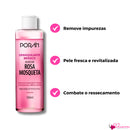 Demaquilante Bifásico de Rosa Mosqueta Porán 150 ML - Remove Maquiagem Limpa e Hidrata