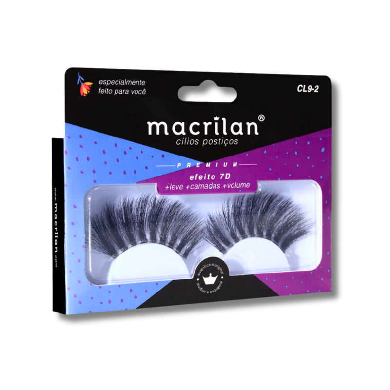 Cílios Postiços Macrilan CL9-2: Efeito 7D para um Volume Extraordinário