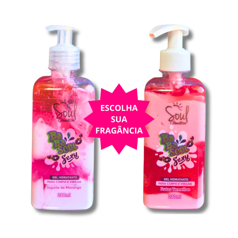 Hidratante Gel Corpo e Virilha 280ml - Pele Macia e Perfumada!