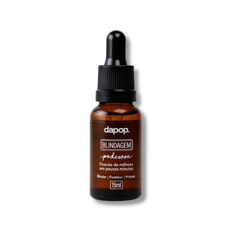 Blindagem Fixadora Dapop 15ml – Primer, Diluidor e Fixador de Maquiagem 3 em 1
