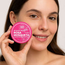 Pó Facial Vegano Rosa Mosqueta Natural para Rosto