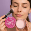 Pó Facial Vegano Rosa Mosqueta Natural para Rosto