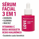 Sérum Facial 3 Em 1 Max Love Hidrata Ilumina A Pele Kit 3 Unidades