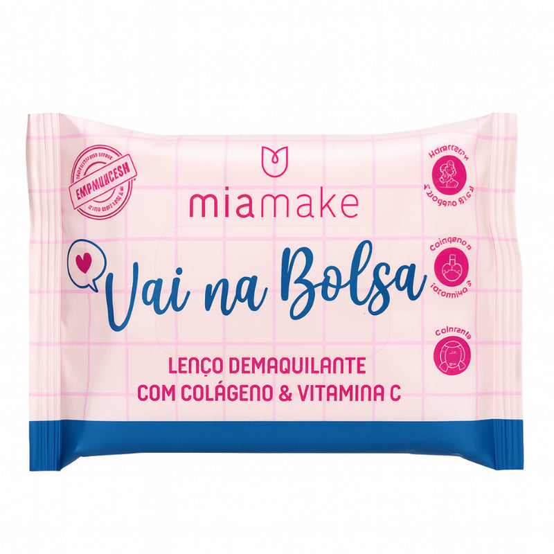 Lenço Demaquilante Vai Na Bolsa Mia Make 42g