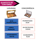 Paleta Contorno Facial Quarteto Ludurana