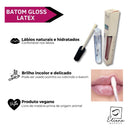 Batom Lip Gloss Labial Látex Kit C/6 Unidades Vegano