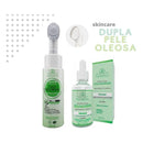 Kit Limpeza Facial Pele Oleosa Acne Skincare Mousse + Serum