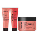 Kit De Beleza Sabonete Esfoliante Hidratante Porán Melancia