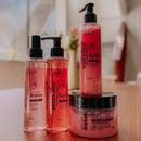 Kit Cuidados Com A Pele Do Rosto E Corpo Morango 4 Itens