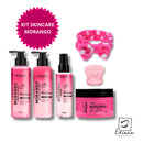 Kit Skincare Completo Cuidados Diario 6 Itens Morango Porán