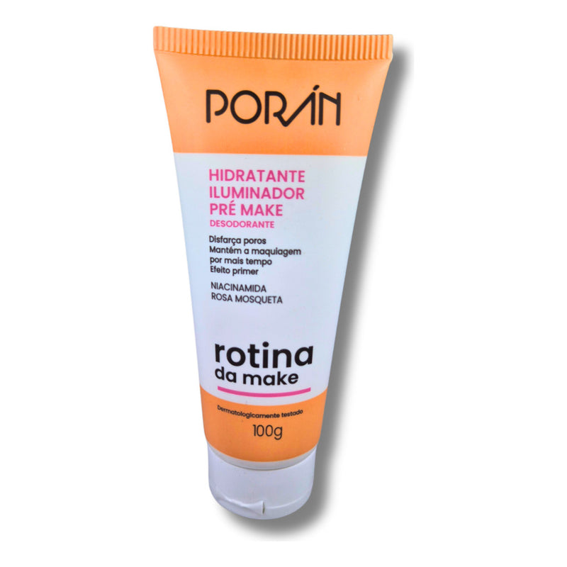 Hidrantate Pré Make Niacinamida Rosa Mosqueta Porán 100g Fragrância Neutra